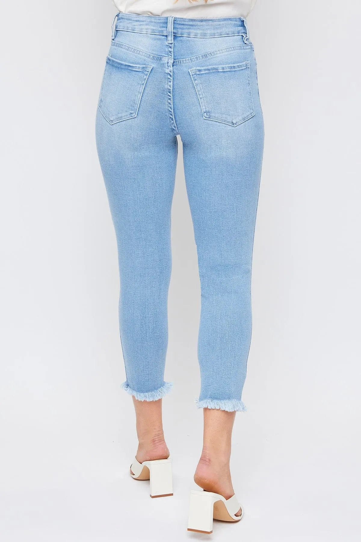 Women's High Rise Vintage Straight Fray Hem Jean