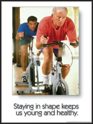 Young and Healthy Motivational Poster
