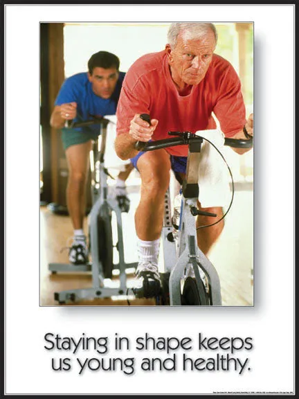 Young and Healthy Motivational Poster